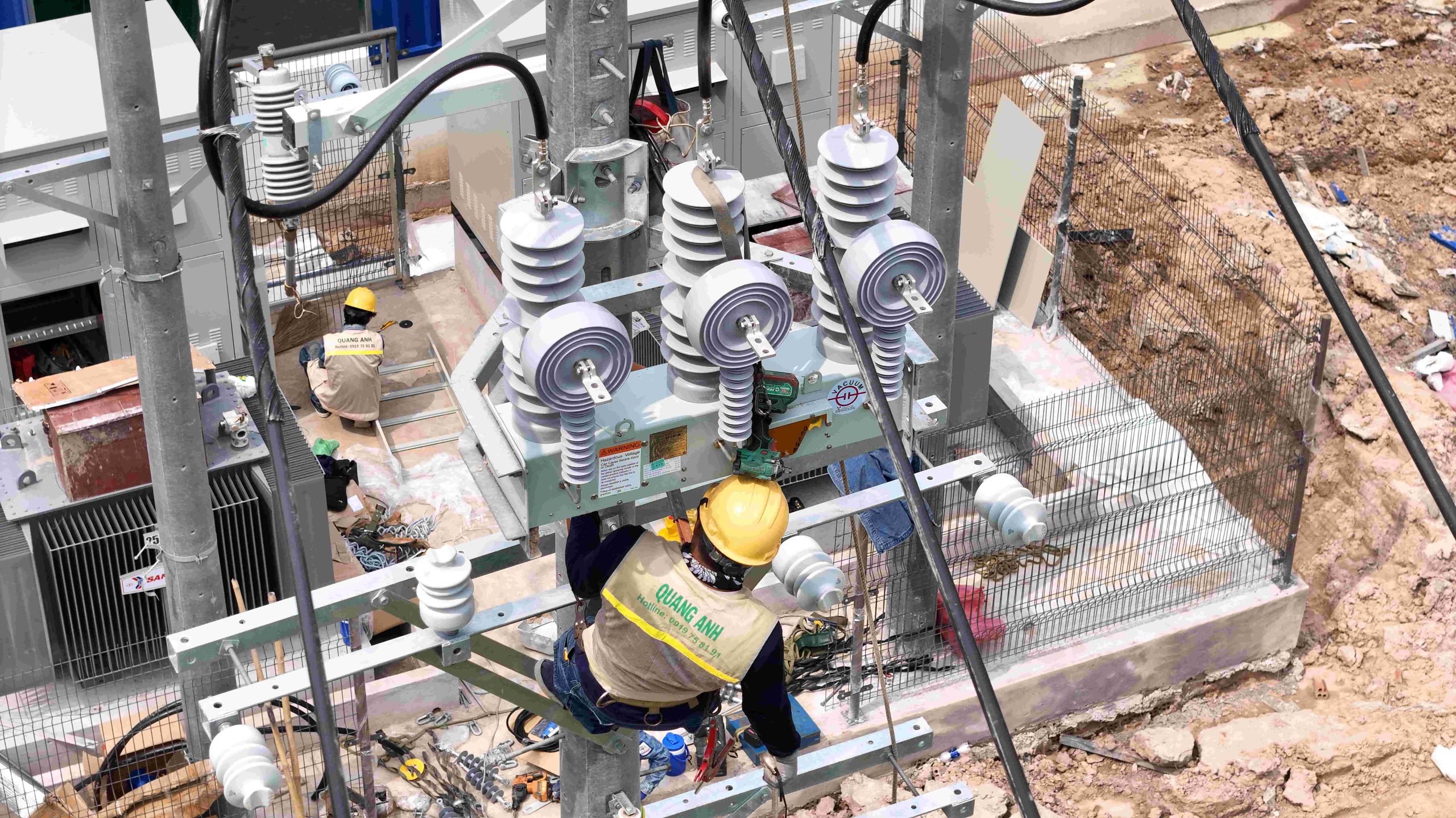 Transformer station construction