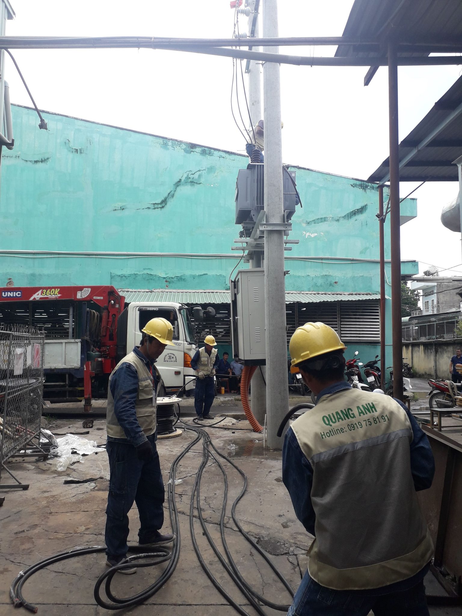 QuangAnhcons: Reliable Partner in MEP Construction. MEP contractor at work in a plant.