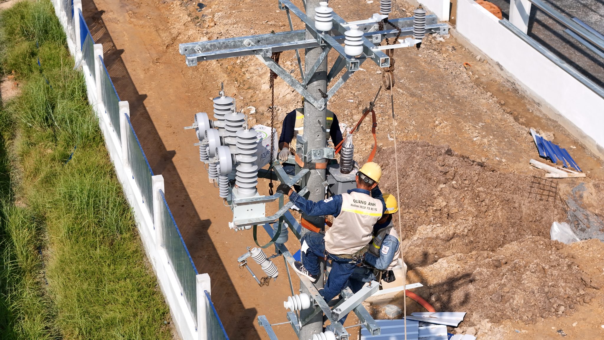 Electrical System Survey Engineers conducting an electrical system survey before renovation.