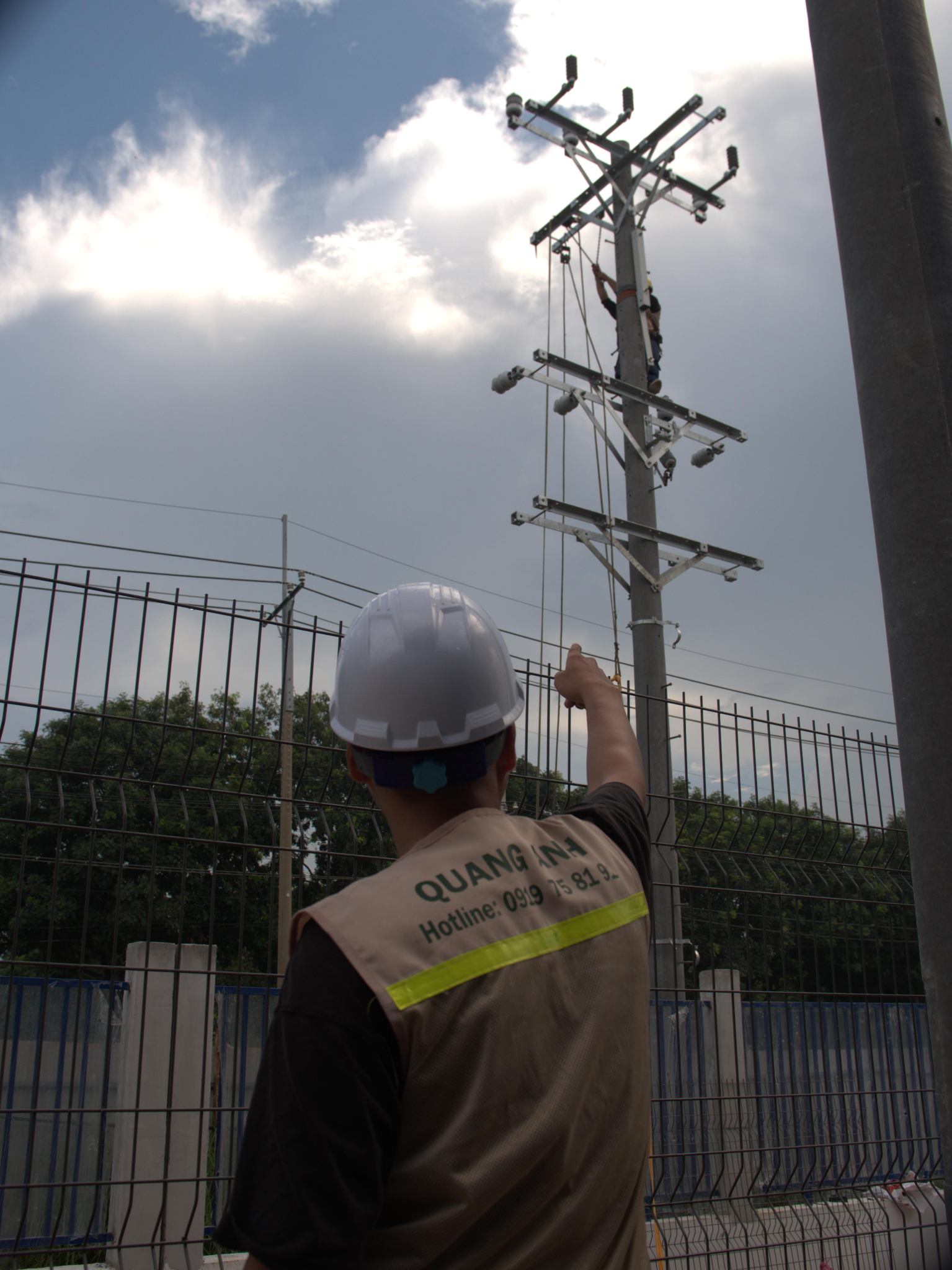 Modern Industrial Electrical Installation. Industrial electrical system with substation and automated control panels.