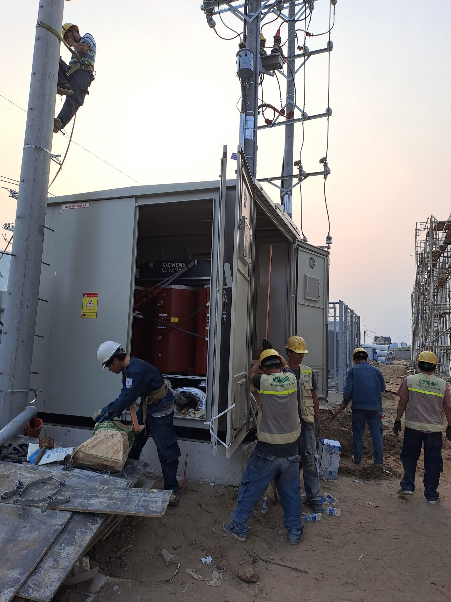 Renewable energy advancement Solar energy systems and electric vehicle charging stations by QuangAnhcons.
