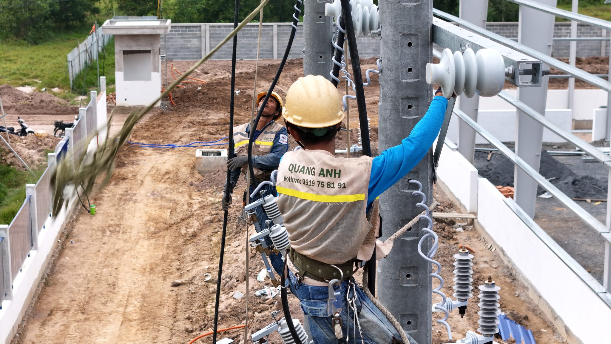 Substation Installation by QuangAnhcons Industrial substations