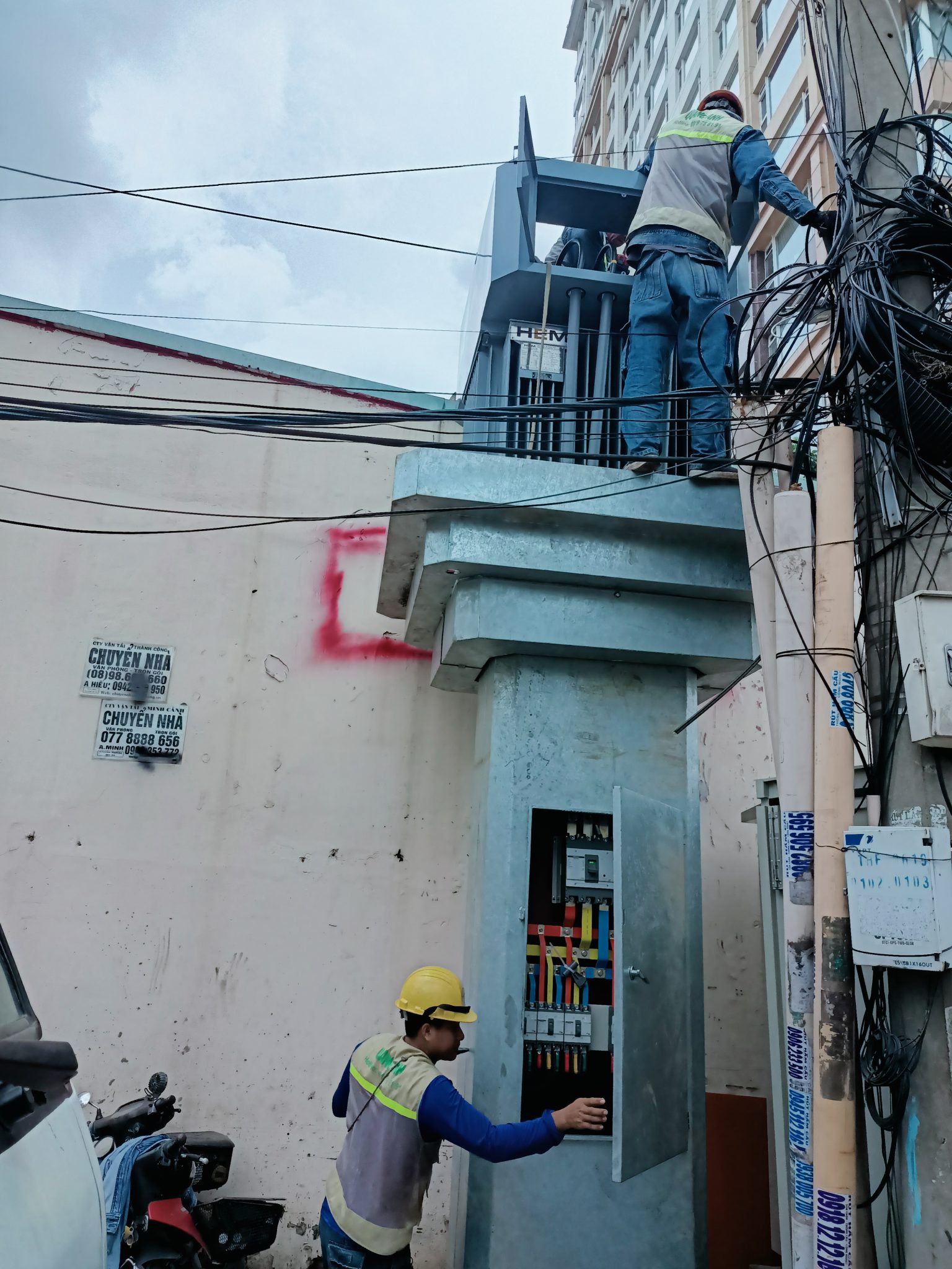 Industrial electrical system installation by QuangAnhcons