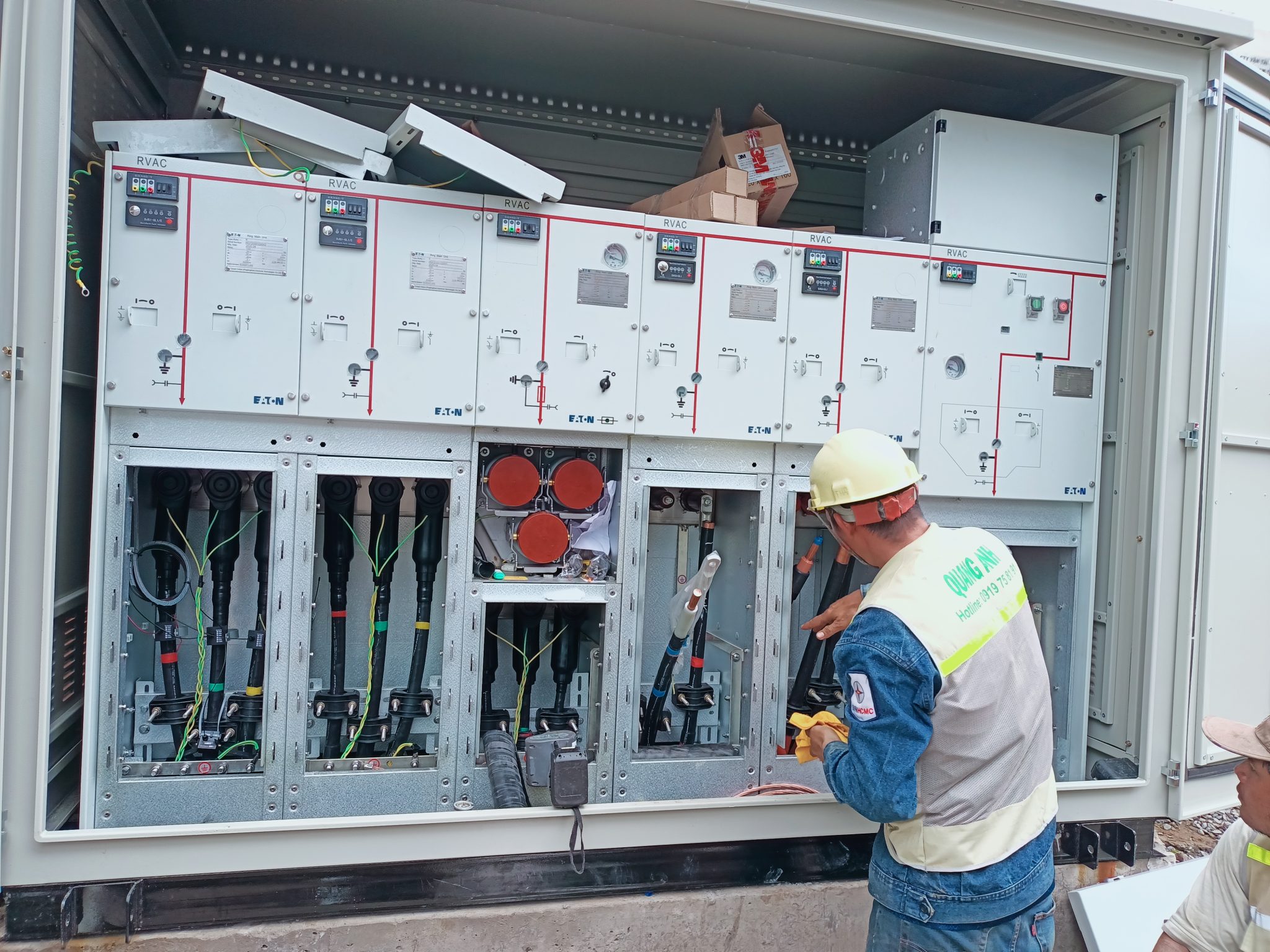 Diagram of the process for upgrading industrial electrical systems.