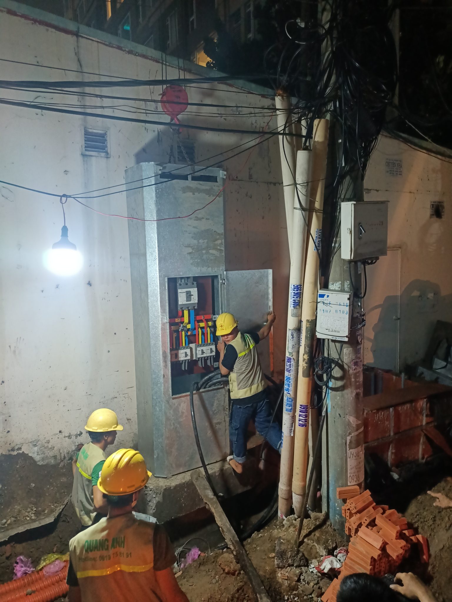 Substation Construction Substation construction in progress